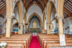 Looking east up the nave