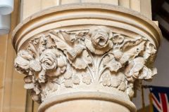 A beautifully carved 19th century column capital