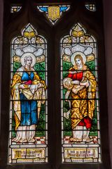 Stained glass window dedicated to Anne Worsley, 1902