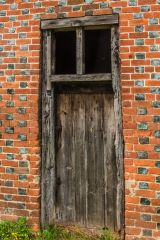 The timber-framed south doorway