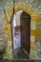 The simple west doorway
