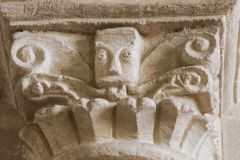 Stogursey, Green Man carved capital in St Andrew's Church
