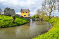 Stogursey, Stogursey Castle moat and gatehouse