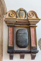 18th-century memorial to an unknown man