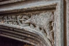 Figure of a dragon on the fireplace