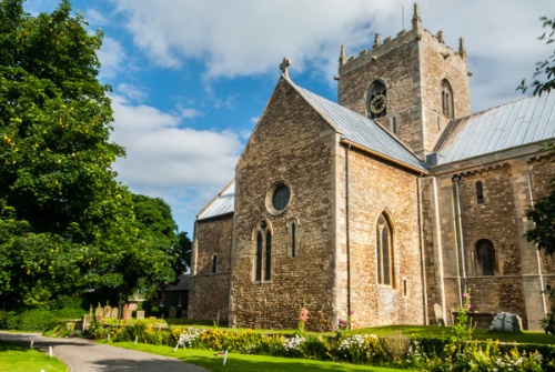 Stow Minster from the south east