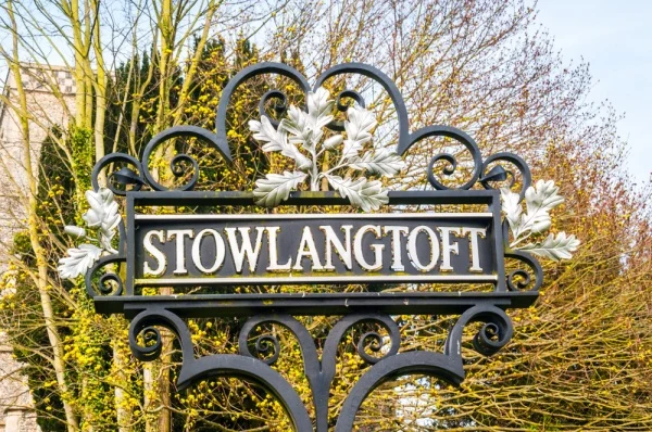 The Stowlangtoft village sign
