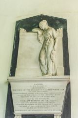 Stradbroke, All Saints Church, Elizabeth White memorial, 1840