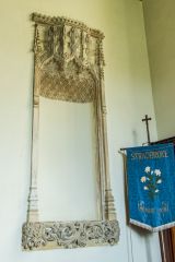Stradbroke, All Saints Church, An ornate 19th century niche in the sanctuary