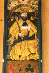 Stradbroke, All Saints Church, A panel from the 15th century rood screne