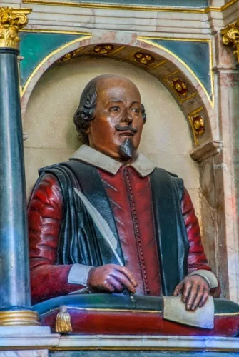 Shakespeare's memorial, Holy Trinity church