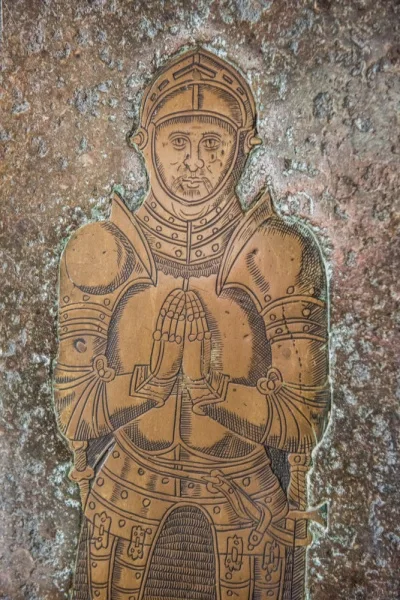 Sir John Arundell brass in St Andrew's Church
