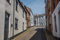 Looking up Fore Street