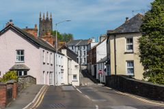 Looking up Bridge Street