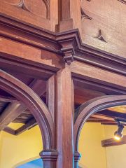 Carving detail, 1723 west gallery