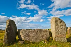 Strichen stone circle, recumbent stone and flankers