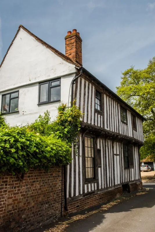 A timber-framed building on Plough Lane