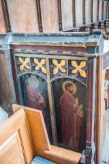 Restored base of the late medieval rood screen
