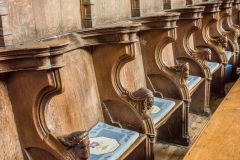 15th century carved choir stalls