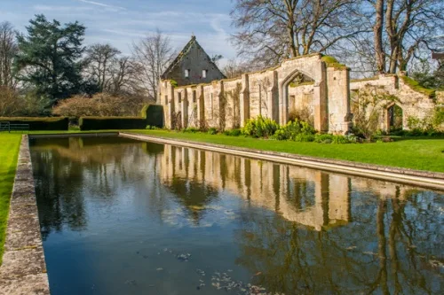 The medieval tithe barn