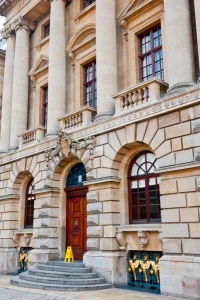 The main entrance off Surrey Street