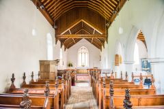 Looking east down the nave