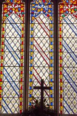 19th century stained glass window