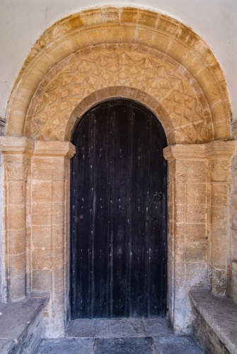 The 12th-century south doorway