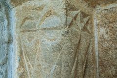 Carved Norman capital, south doorway