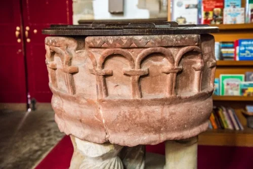 The 12th-century font