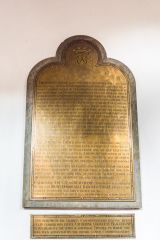 Baroness Braye benefaction board, c. 1858