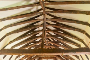 15th century crown-post roof in the nave