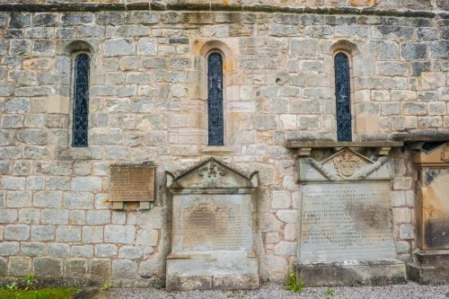 Three Norman lancets in the east wall