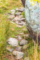 Small stones at the standing stones' bases