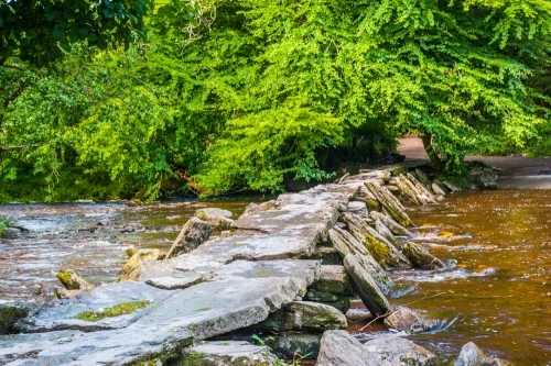 Looking west across the bridge