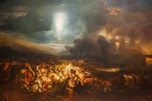 The Field of Waterloo, 1818, by JMW Turner
