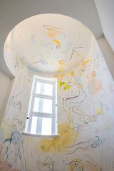 Tate St Ives, Artwork lines the main circular staircase