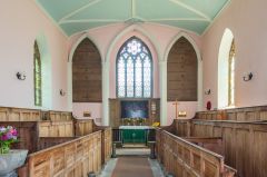 Teigh, Holy Trinity Church, Looking east towards the altar