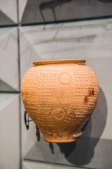 A beautifully-preserved Roman pottery vessel
