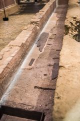 The temple foundation walls