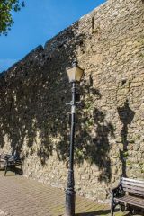 A section of complete wall on South Parade