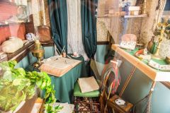 Recreated Victorian study of Rev Gilbert Smith of Gumfreston