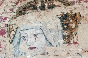 1500 Pieta wall painting detail