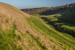 Looking down from the western ridge of The Coombes