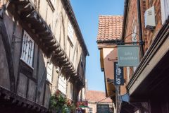 Looking west along the street