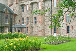 The rear of the castle