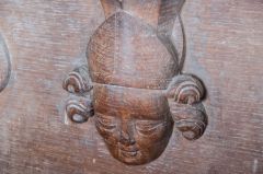 Misericord of a bishop's head