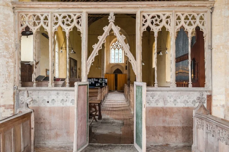 The 1330 chancel screen