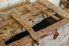An ancient medieval parish chest