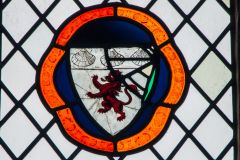 Thorney Abbey, Stained glass heraldic shield